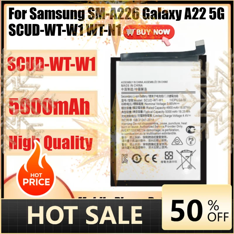 SWZY  High Capacity Battery SCUD-WT-W1 PHONE Battery for Samsung SM-A226 Galaxy A22 5G SCUD-WT-W1 WT-N1