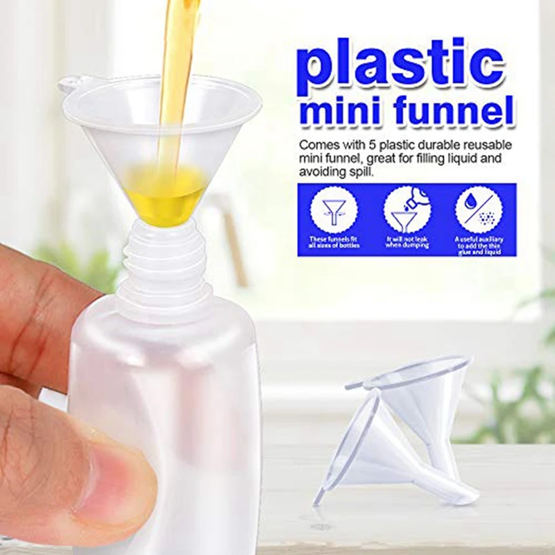 12PCS Precision Tip Applicator Bottles, 6 Colors 30Ml Needle Tip Squeeze Glue Bottles With 5 Mini Funnels, Durable