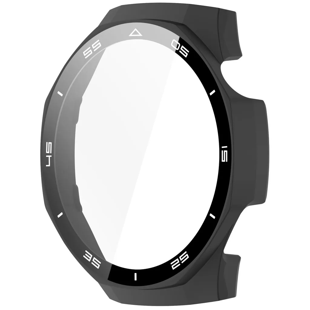 Edge Tempered Glass Film Case for Huawei Watch GT 5 Pro 46mm scale Full Coverage Screen PC Shell Huawei GT5 Pro Hard Cases