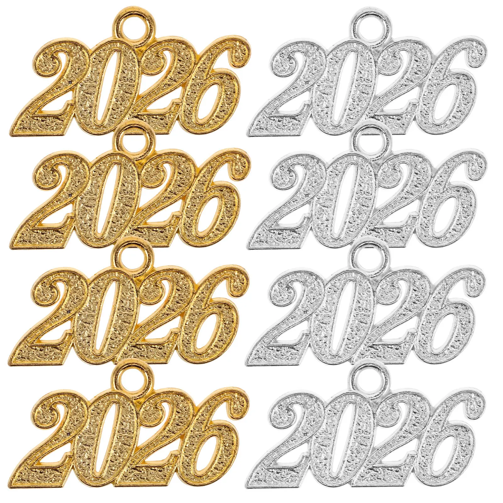 Jewelry Making Classes - จี้ห้อยคอปี 2026 จำนวน 20 ชิ้น ทำจากโลหะผสมชุบเงา