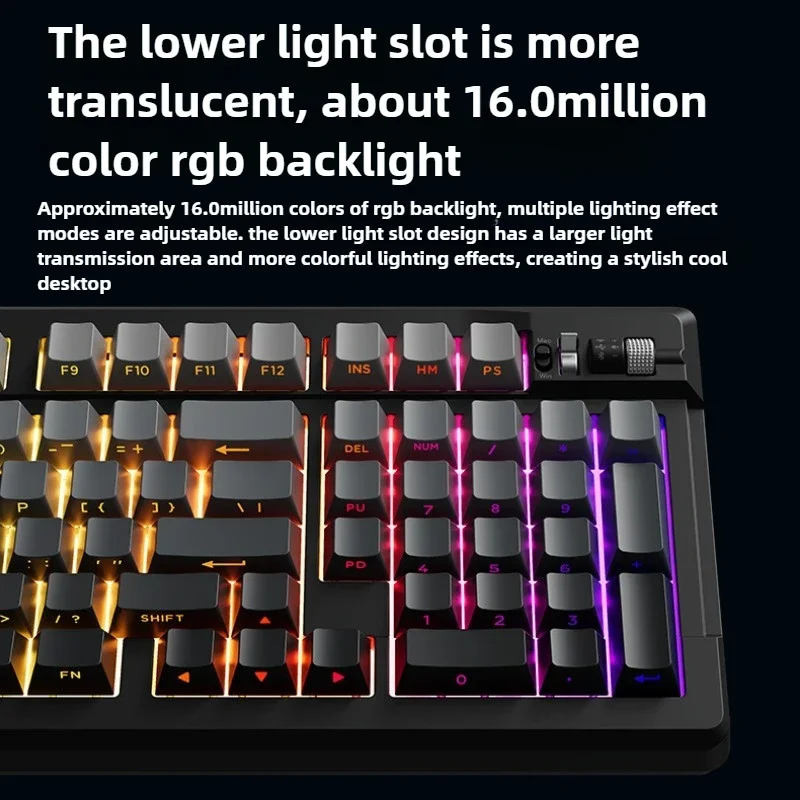 X99v2 Customized Mechanical Keyboard Wireless Bluetooth Three-mode E-sports Gaming Keyboard Mechanical Axis RGB99 Key