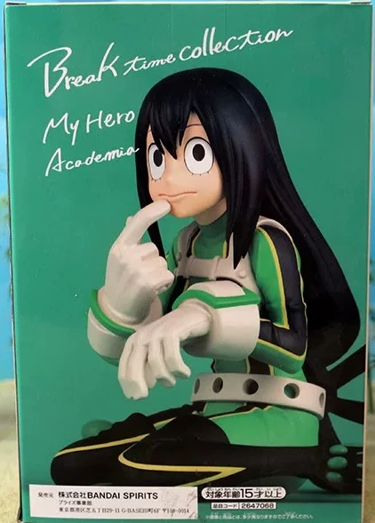 In Stock Original Bandai Anime My Hero Academia Asui Tsuyu FROPPY Breaking Time Vol.6 Model PVC Toys Action Figure Collection