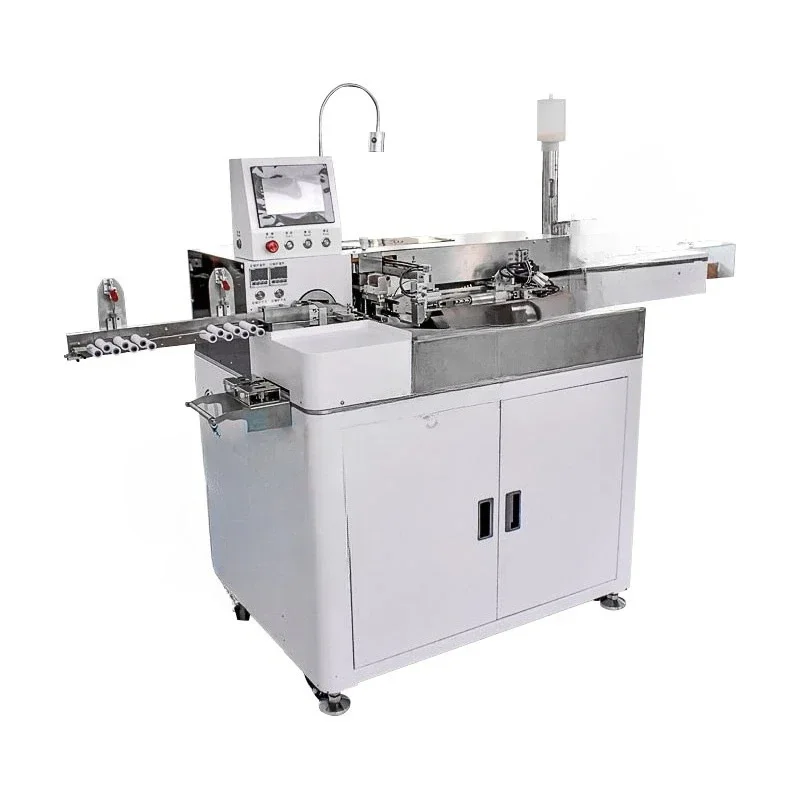 

Fully Automatic 10 Wire Double Head Dipping Machine Peeling Stripping Cutting Wire Twisting Auto Two Side Tinning Machine