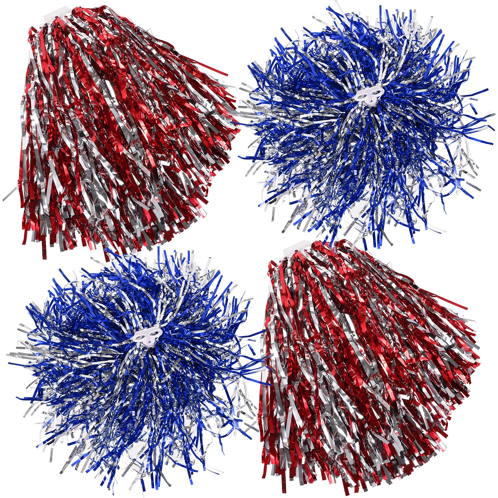 4 قطعة يهتف بوم بومس مشرق لامع مادة البولي ايثيلين دائم قابلة لإعادة الاستخدام التشجيع الدعائم أداء الرقص حفلة بوم بومس #2