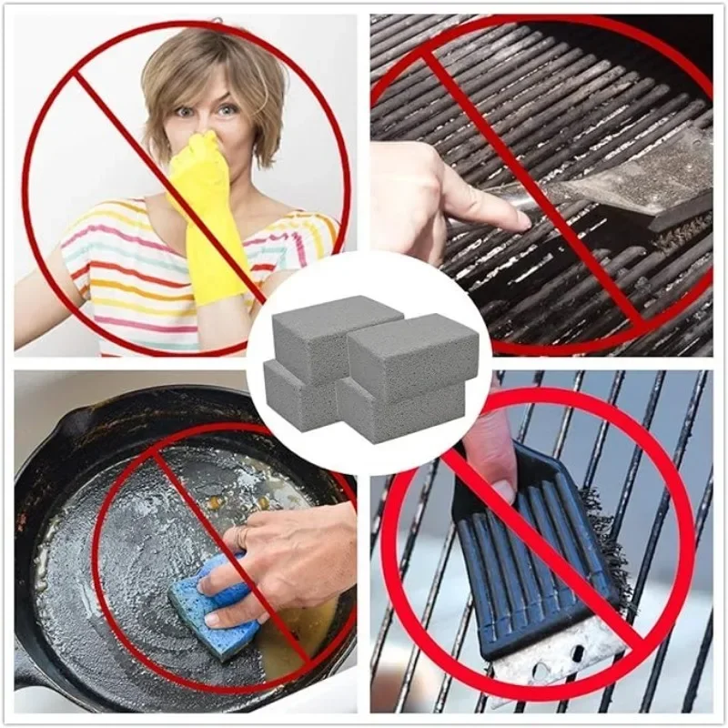 1-10 SZTUK Grill do czyszczenia grilla Pianka do czyszczenia szkła Kamień pumeksowy Kamień pumeksowy Grill do grilla Narzędzia do grilla kuchennego na zewnątrz — zdjęcie 7
