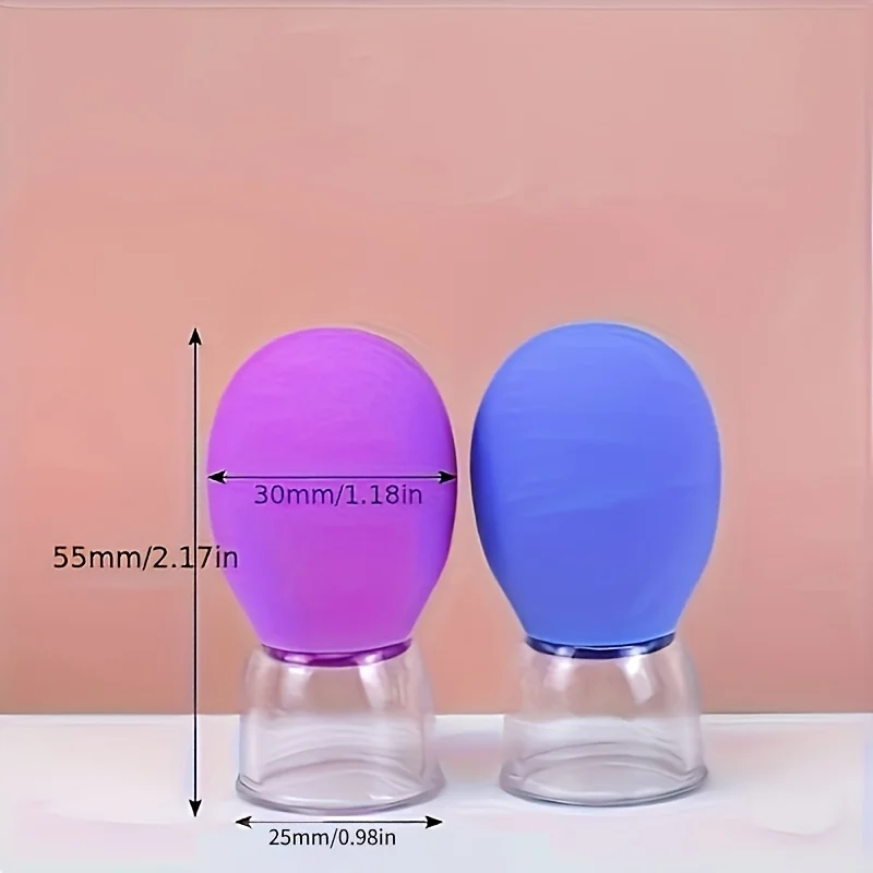 10 ชิ้น/5 ชิ้น/2 ชิ้น - Mini Facial Meridian ถ้วยดูดถ้วย, Facial Cupping อุปกรณ์, ไม่ต้องใช้แบตเตอรี่