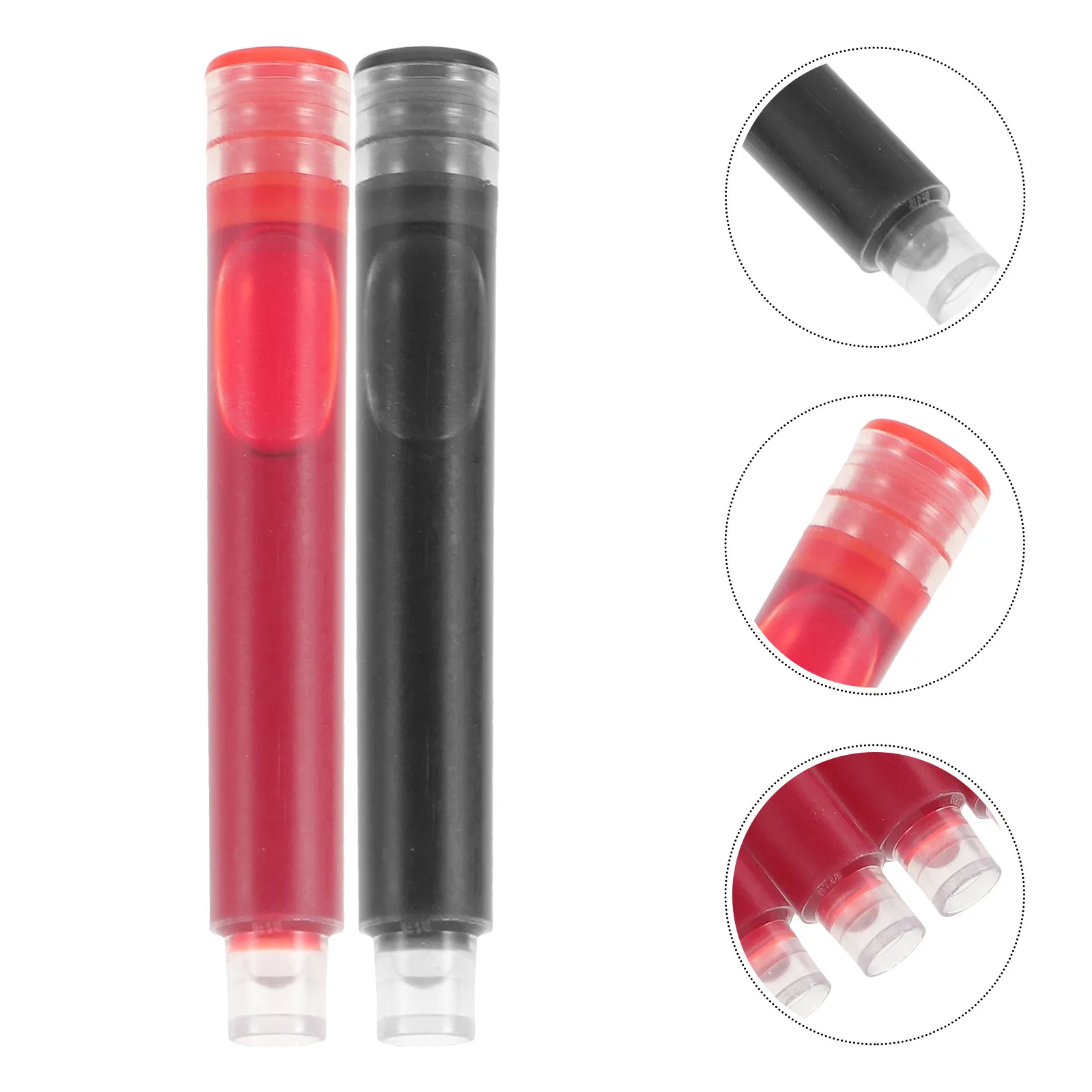 100Pcs Fountain Pen Ink Cartridges Exquisite Design Non-Fading Color Refills for School Office Fountain Pen Supplies Ink Refills