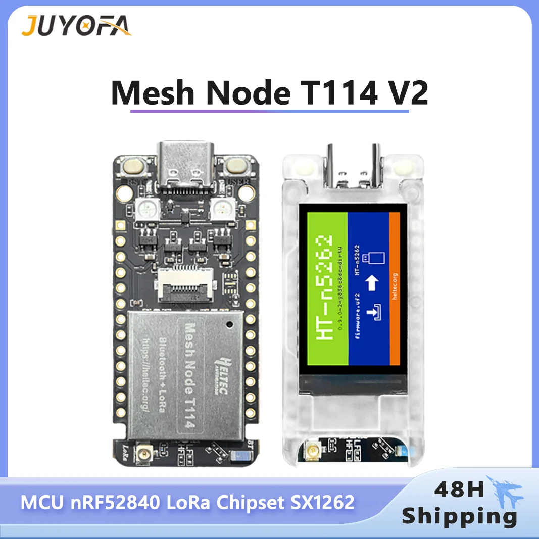 

Heltec Mesh Node T114 V2 nRF52840+SX1262 GPS-трекер малой мощности с 1,14-дюймовым TFT-дисплеем WiFi BLE LoRa для местластичного/LoRaWAN