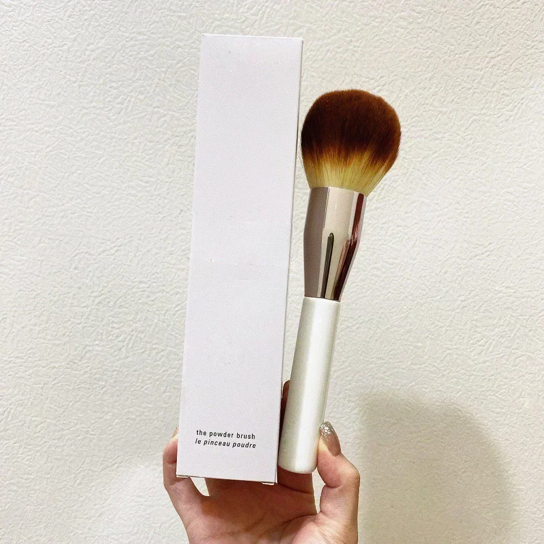 

NEW White Large Loose Powder Makeup Brush Woman Face Contour Blush Cosmetic Brush Synthetic Hair Beauty Tools maquiagem