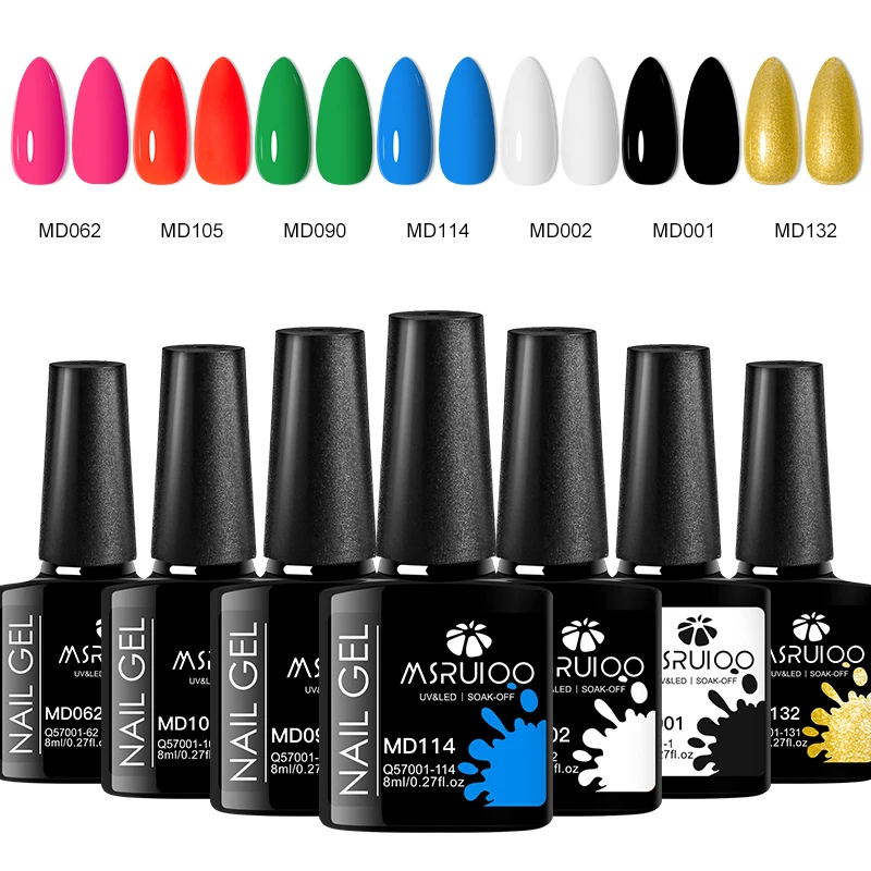 7-delige nagelgellakenset DIY Nail Art Design Alles voor decoratie Losweken UV-gel Langdurige manicure Schilderen Gel Vernis Kits