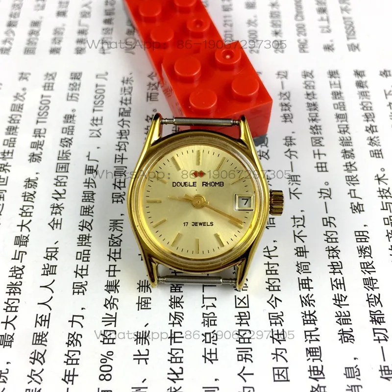 Expédition en 24 heures Montre mécanique manuelle à calendrier simple de la marque Shuangling Diamètre 26 mm
