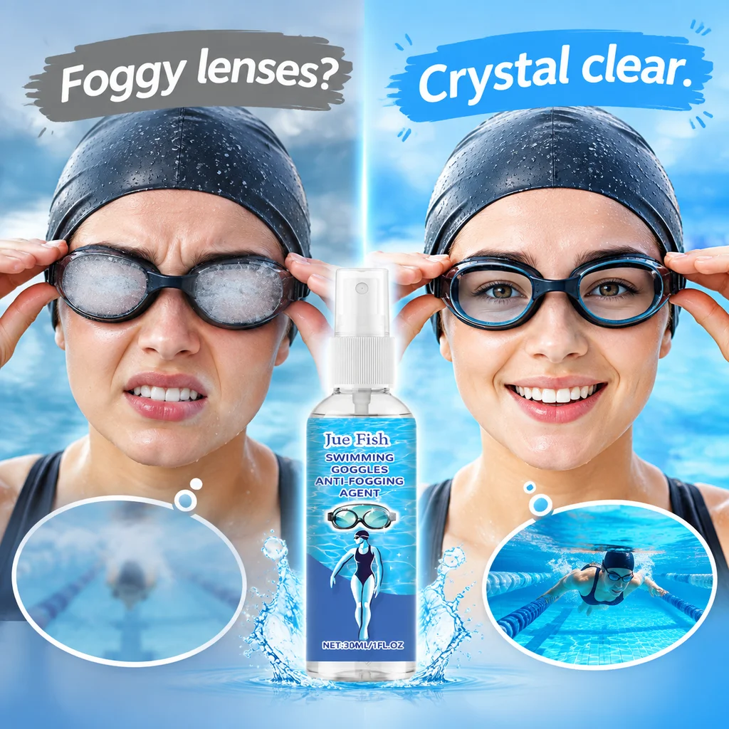 Anti-Beschlag-Spray für Brillen, Schwimmbrillen, Linsenpflege, tragbarer 30ml-Schutz für Schwimm- und Skibrillen für jede Jahreszeit – Detail 2