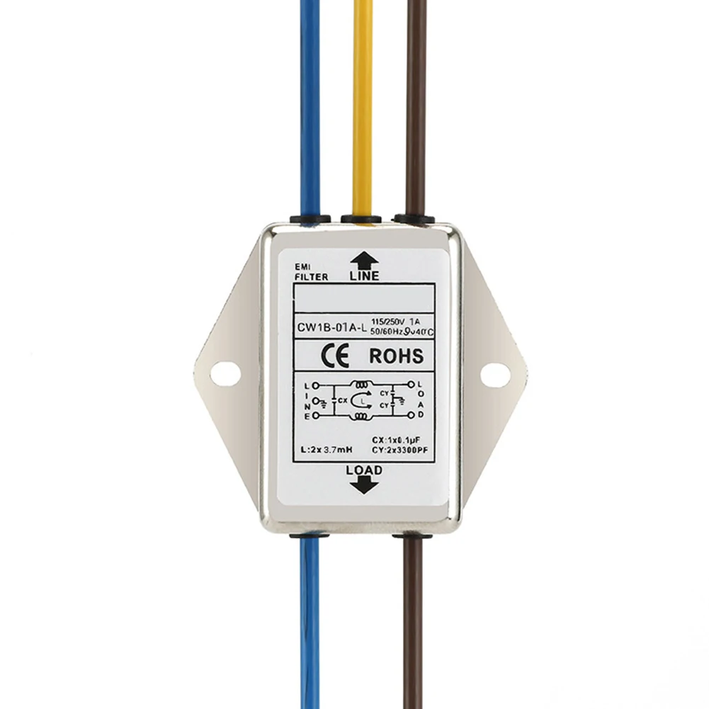 CW1B-L Single-Stage Filter for Single-Phase Power Supply Input 250VAC 50/60Hz 1A 3A 10A 30A High Stability Performance