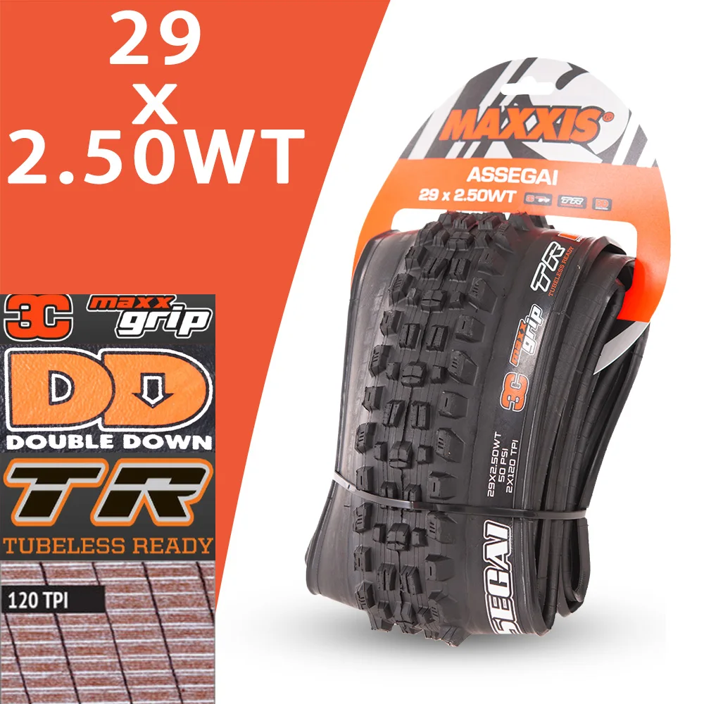 MAXXIS ASSEGAI Downhill Tubeless MTB Bicycle Tire 29 27.5 Rims