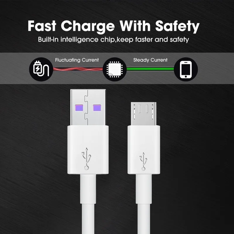 Micro USB Data Cables 5A Fast Charging Mobile Phone Wire Cord Universal Micro Data Line for Android Samsung Huawei Xiaomi