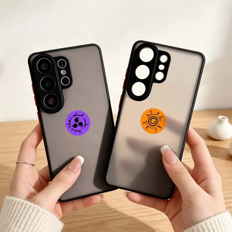 Cartoon Sharingan Art For Samsung Galaxy S10 S9 S8 Note 20 10 9 8 M55 M54 M35 M52 M53 M34 Plus Ultra 5G Lite Phone Case Cover