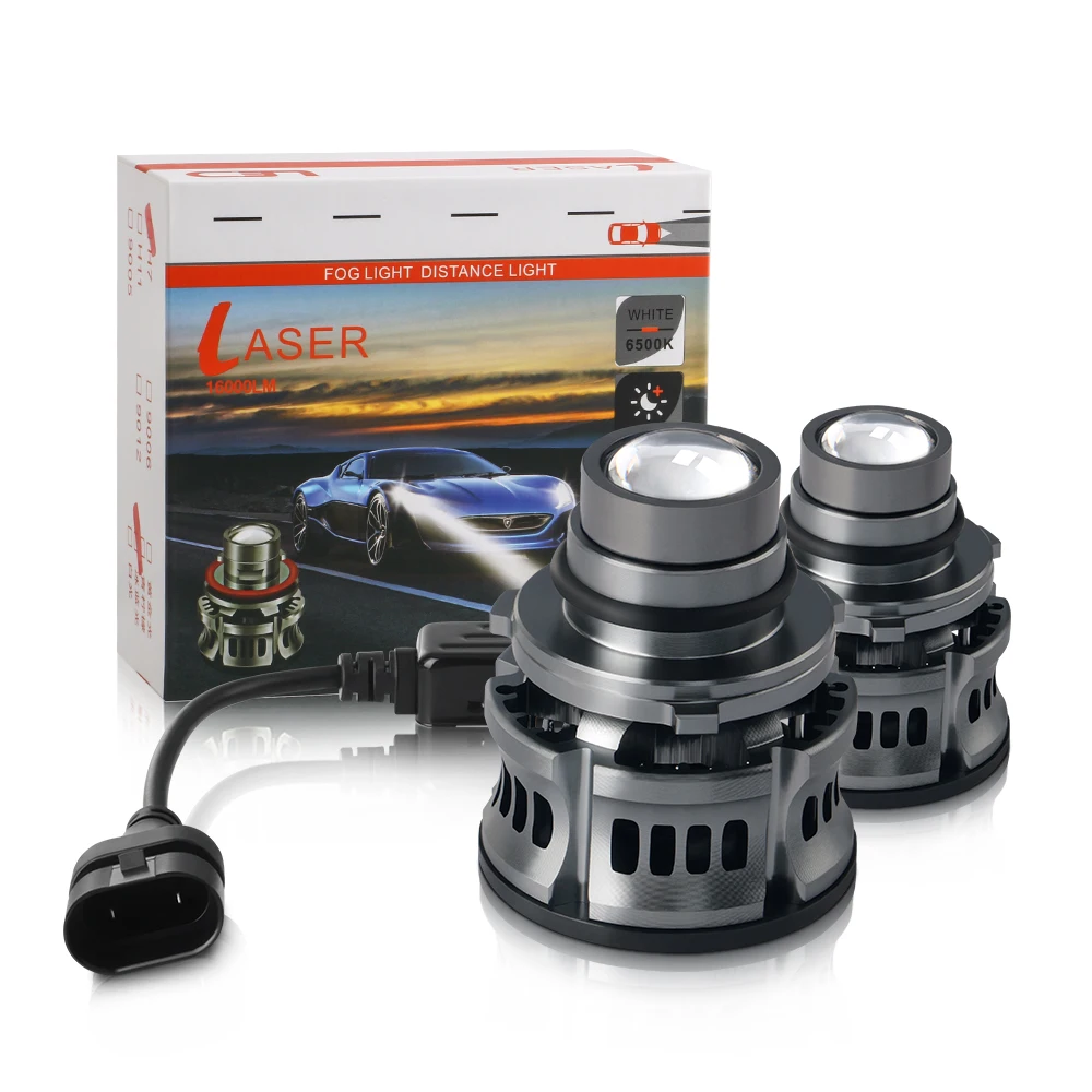 

2x Automotive H7 9006 Laser Headlight Bulb Lens Light Auto LED Headlight Projector Fog Light Modification Car Healight H11 9005