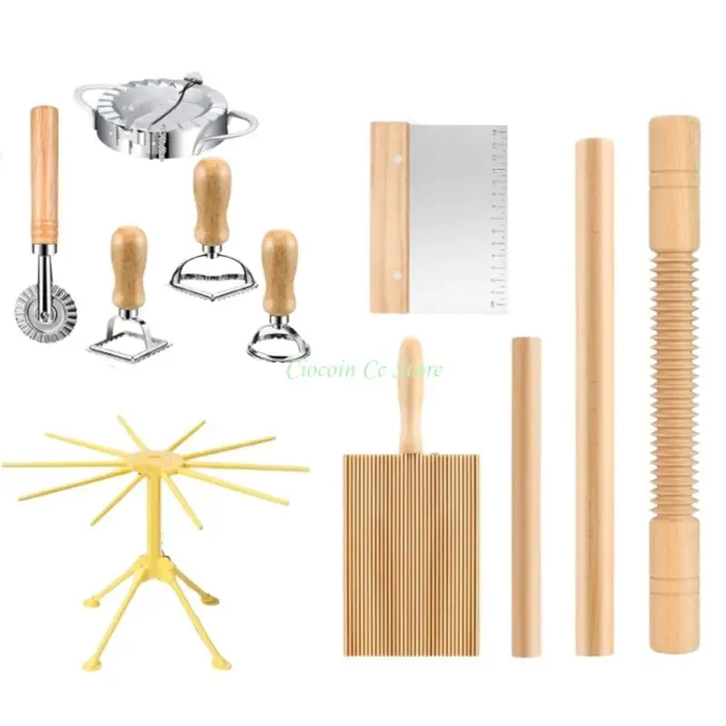 X90F Easy to Use Manual Kitchen Tool Set Making Pastas Gnocchi Ravioli Italian Dishes
