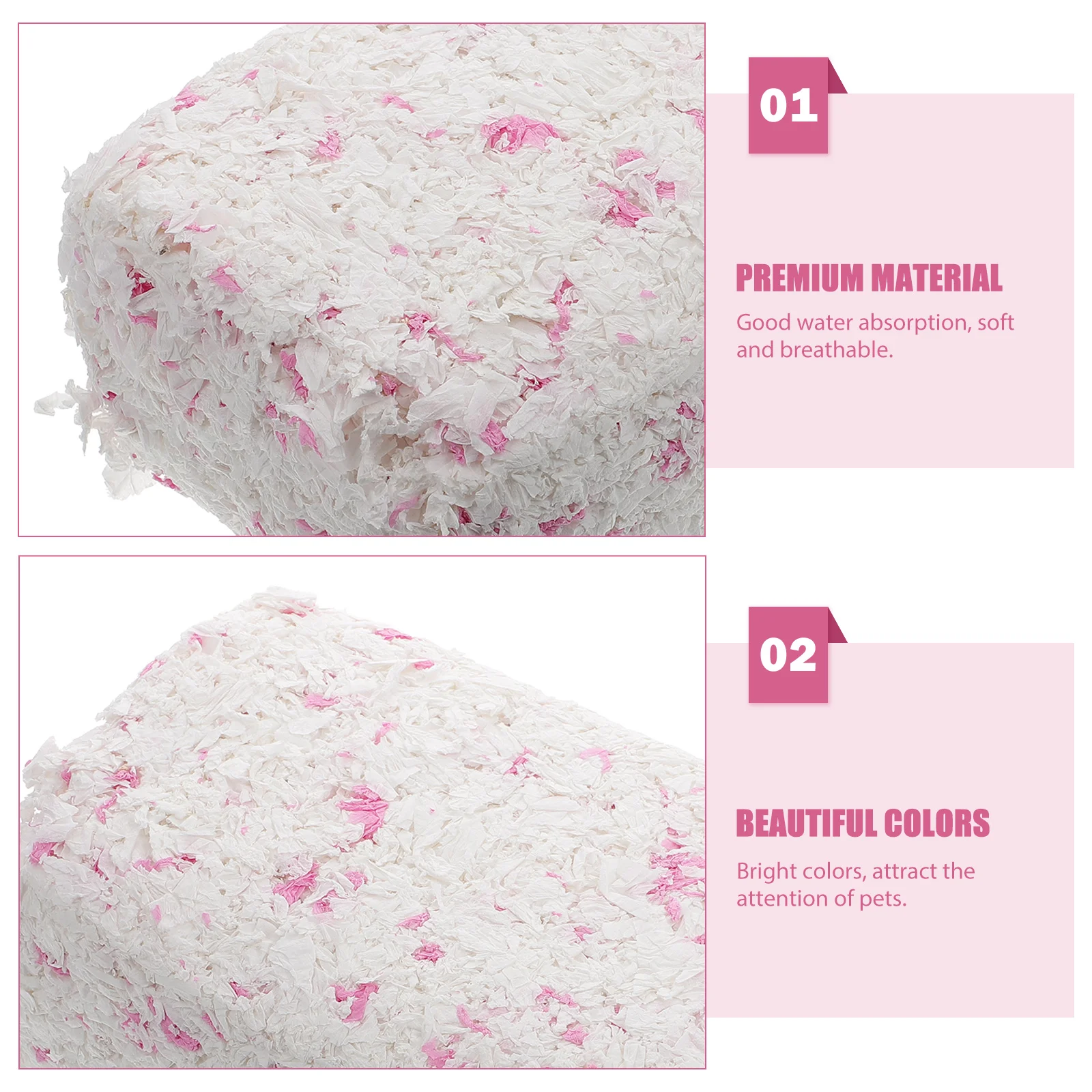 

Paper Cotton Pad Small Pet Bedding Material Hamster Shavings Rabbit Supplies Cage Liner Chips Nesting Burrowing