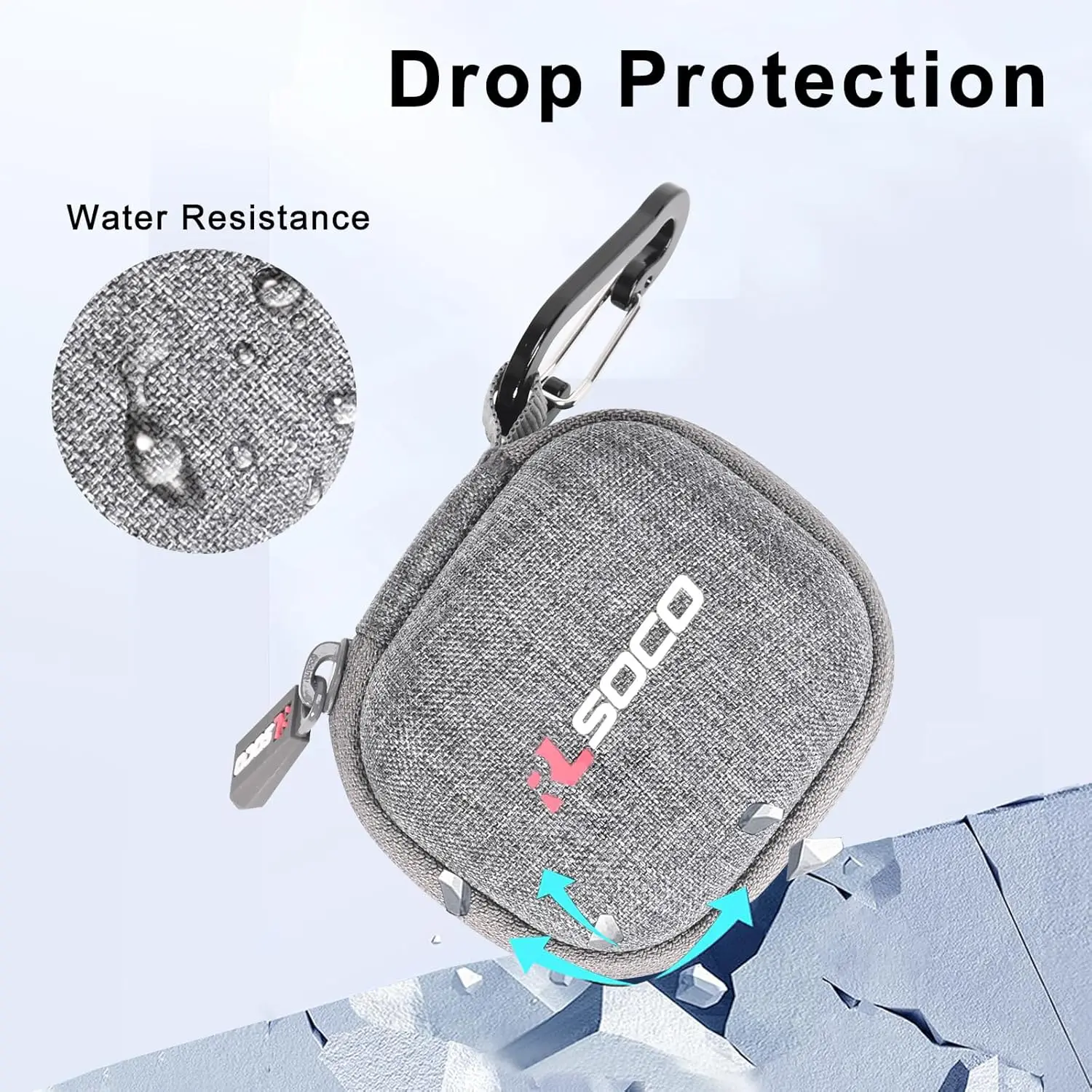 Picture 7: Case for Samsung Galaxy Buds 3 Pro - RLSOCO Hard Case for Samsung Galaxy Buds 3 Pro/Galaxy Buds 3 AI True Wireless Bluetooth bag