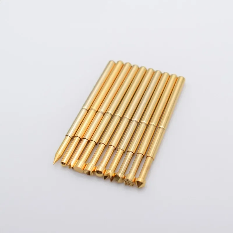 Brass Nickel-plated Fixture Spring Test Pin PA125-A2 / B1 / E2 / D2 / Q1/ Q2 / H2 / G2 / T2 / J1 ICT Thimble Multimeter 2.02MM