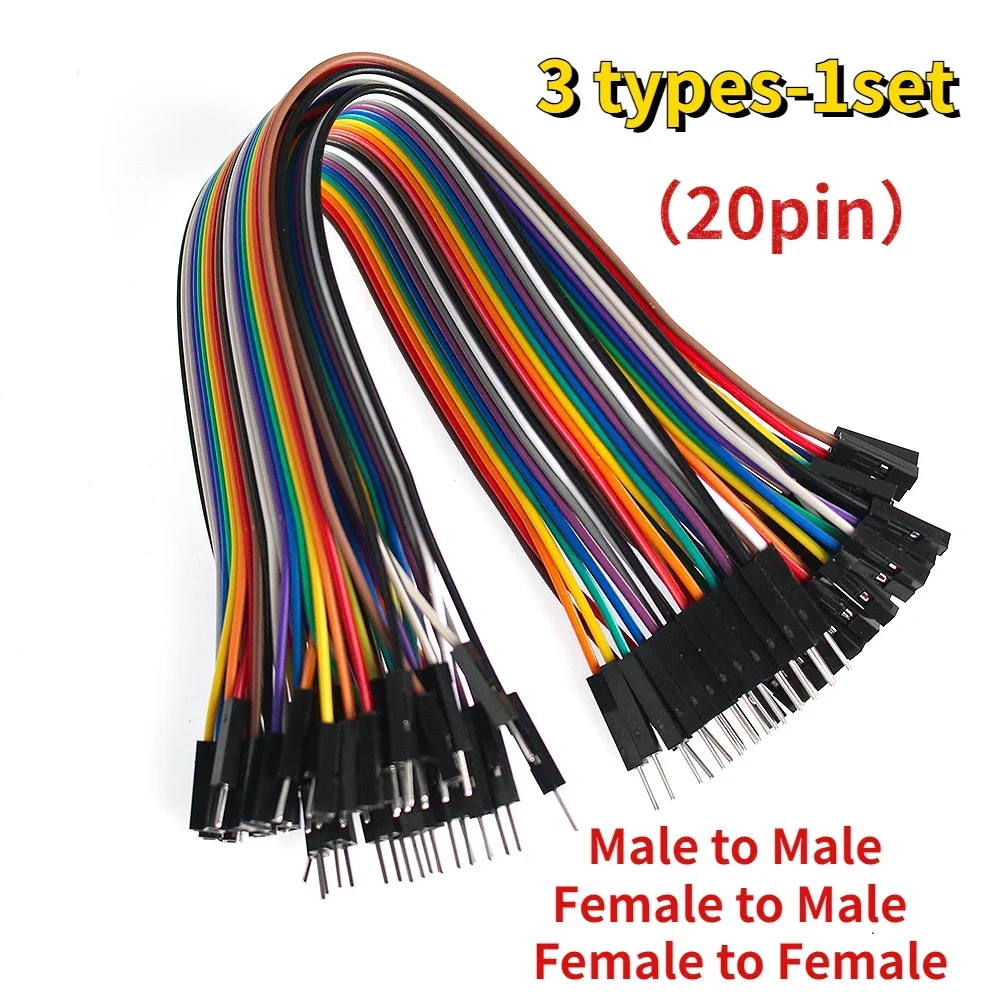 20Pin 30 cm Jumper Wire Dupont Lijn Man Op Man/Vrouw Naar Man/Vrouw Naar Vrouw Dupont kabel Diverse Kit voor Arduino