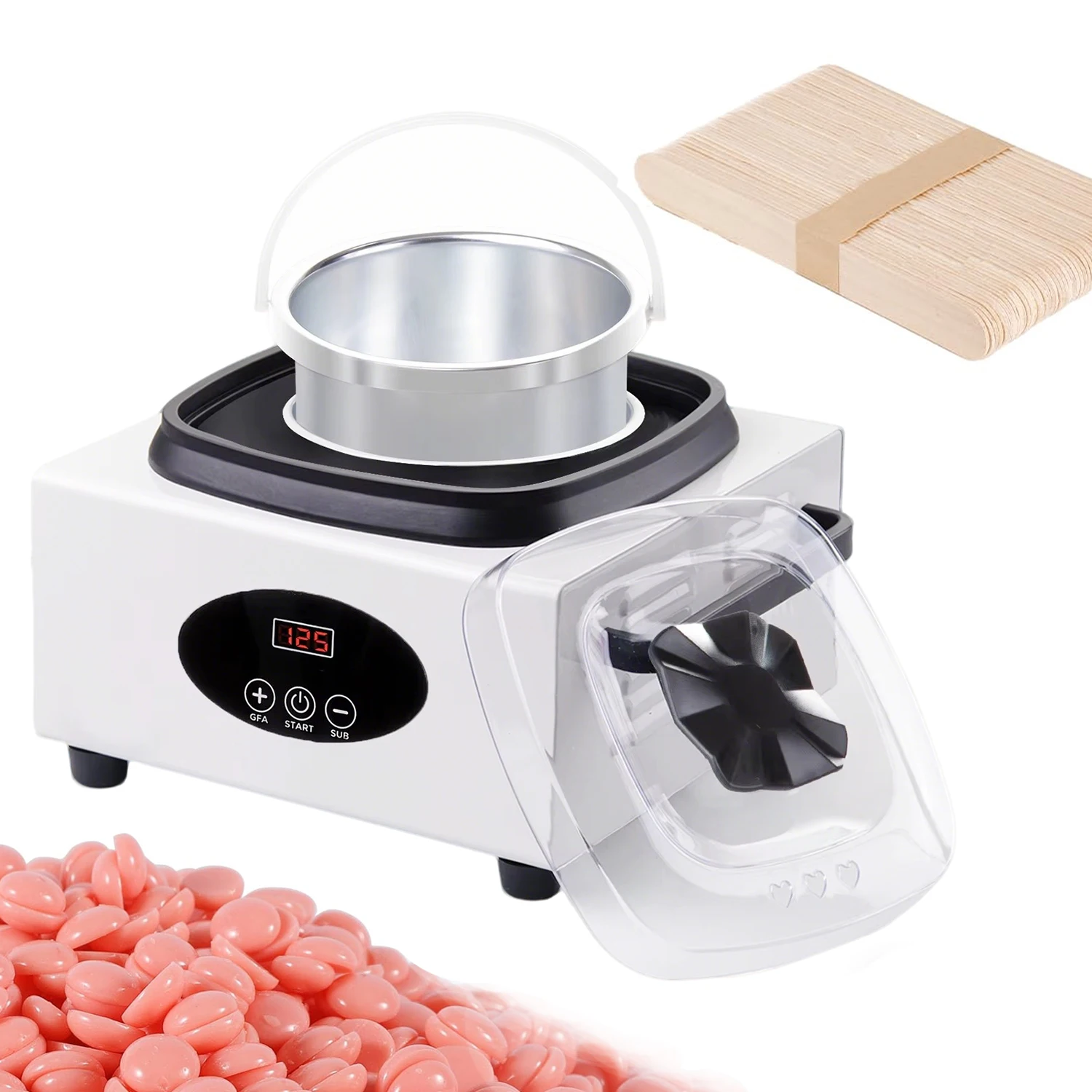 Electric Wax Warmer Wax Heater Warmer with LED Temperature Display Skin Hair Removal For Beauty Salon Home SPA