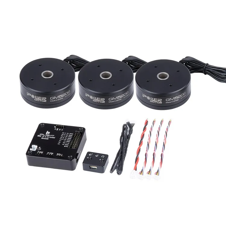 Iflight Ipower AlexMos 32 BIT Extended BGC with GM5208H-120T GM5208 Brushless Motor Combo instead  GBM5208 For 5D2/5D3 Camera RC