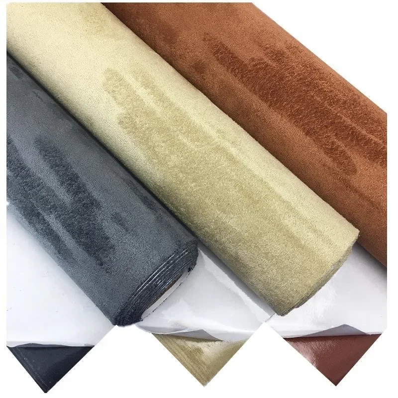 Self Adhesive Suede Fabric Faux Suede Leather For Jewelry Craft Decor Self-Adhesive Film For Car Suede interior Styling Decal