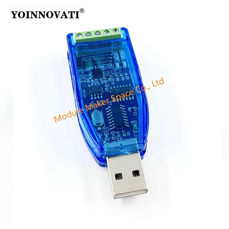 USB to RS485/RS232 Converter (V2.0) - Industrial-Grade, Overvoltage & ESD Protection, A-Type Connector