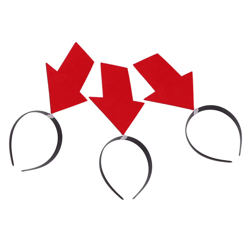 

3Pcs Arrow Through Head Headband Unique Funny Hair Hoop for New Year Eve Party Costume Dress Up Novelty Cosplay Photo Prop Use