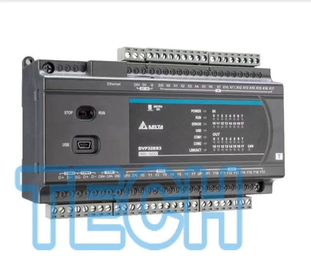 Original Delta DVP-ES3 DVP32ES311T DVP32ES300TEC Comes with Ethernet Comes with CANopen 4 Channels of 200K Pulse