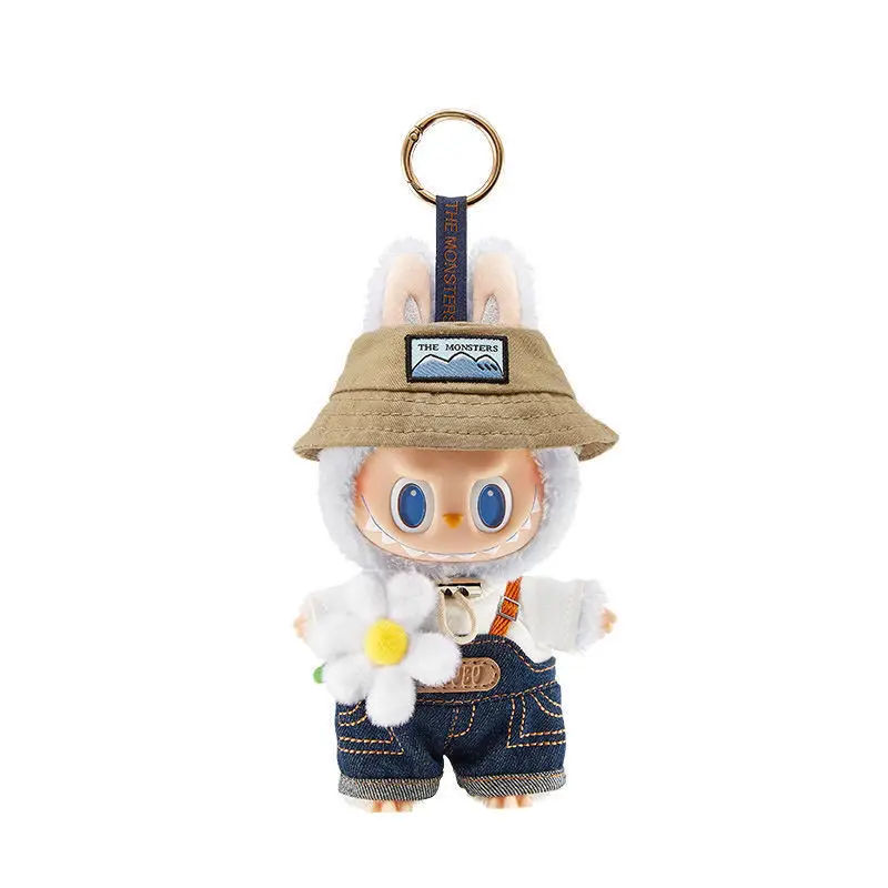 New Labubu 1:1 Replica primavera Wild Home Series 17cm Cute Plush Doll Action Figures Cartoon Pendant Decor collezioni giocattoli regali