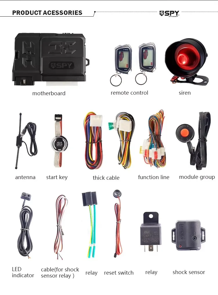 

Easy One-Button Start PKE System - BT Remote Keyless Entry with LCD Key & Anti-theft Engine Lock