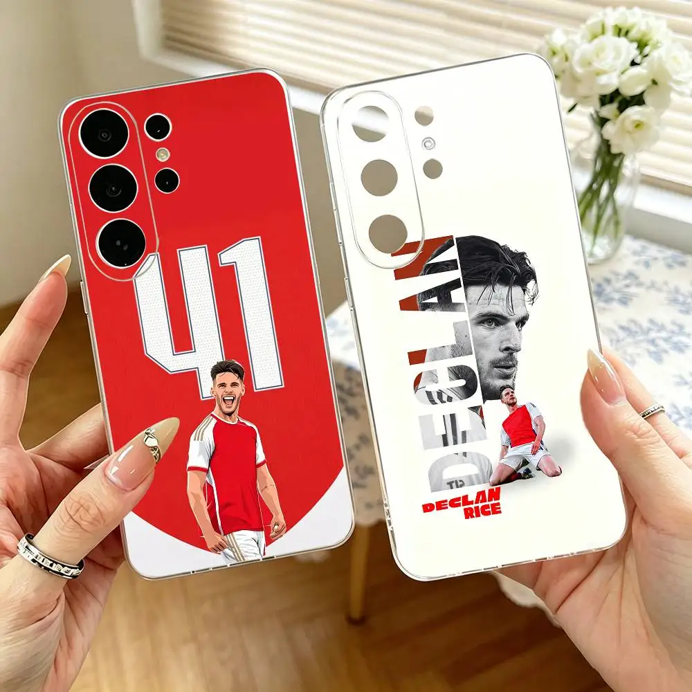 Handsome Declan Rice 41   Phone Case For Samsung S25,S24,S21,S22,S23,S30,Ultra,S20,Plus,Fe,Note,10,9,5G Transparent Cover