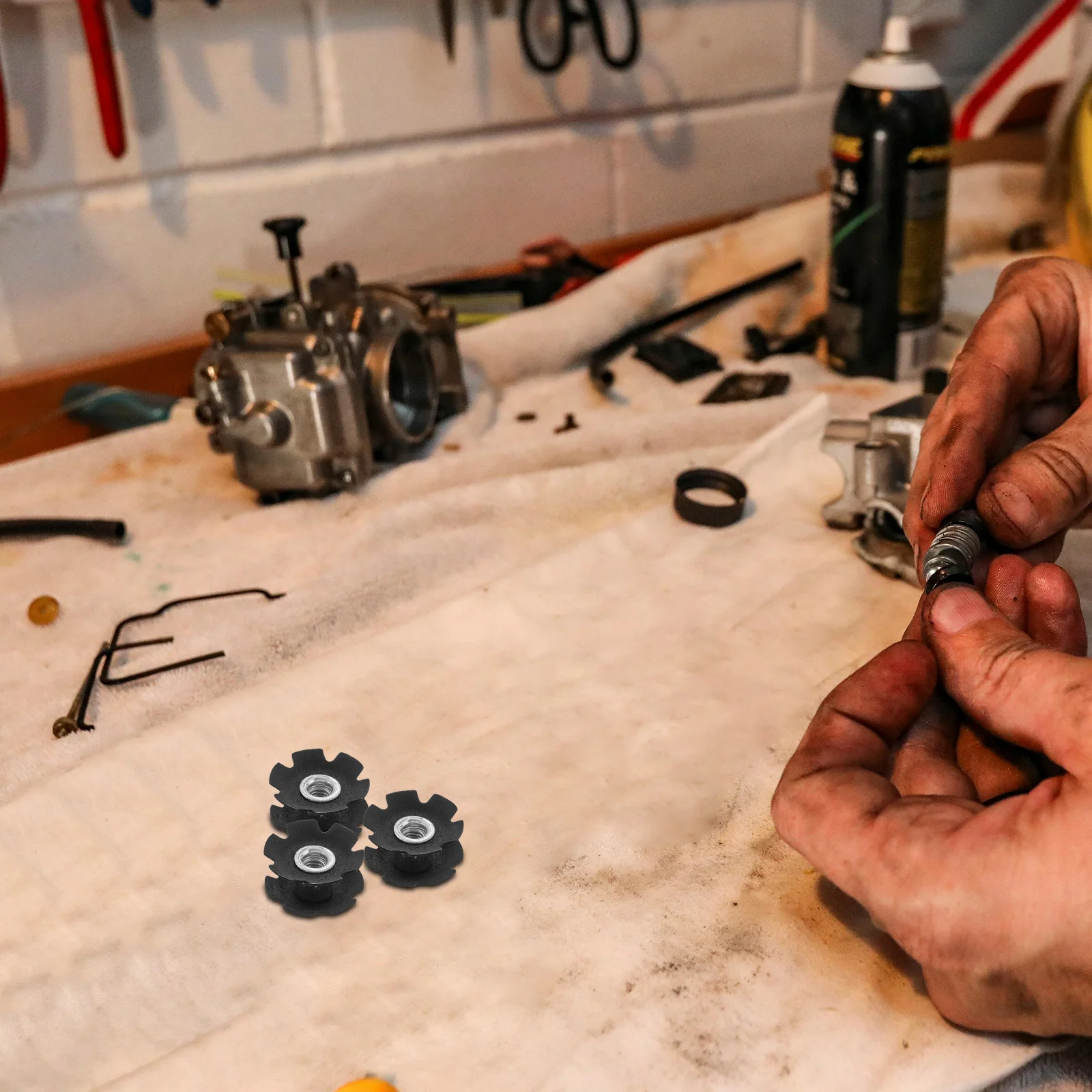 

20Pcs Bicycle Fork Star Nut Headset Fixing Secure Bike Parts for Mountain Cycling Accessories Bike Accessories