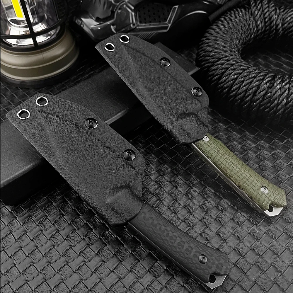 8cr13Mov صلابة عالية بقاء شفرة مثبتة سكين للتخييم الصيد فائدة متعددة الوظائف Bushcrafter التكتيكية سكين جيب #5