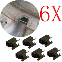 6X For Ford Focus MK2 2006 Metal Clamps Cowl Scuttle Panel Trim Clips