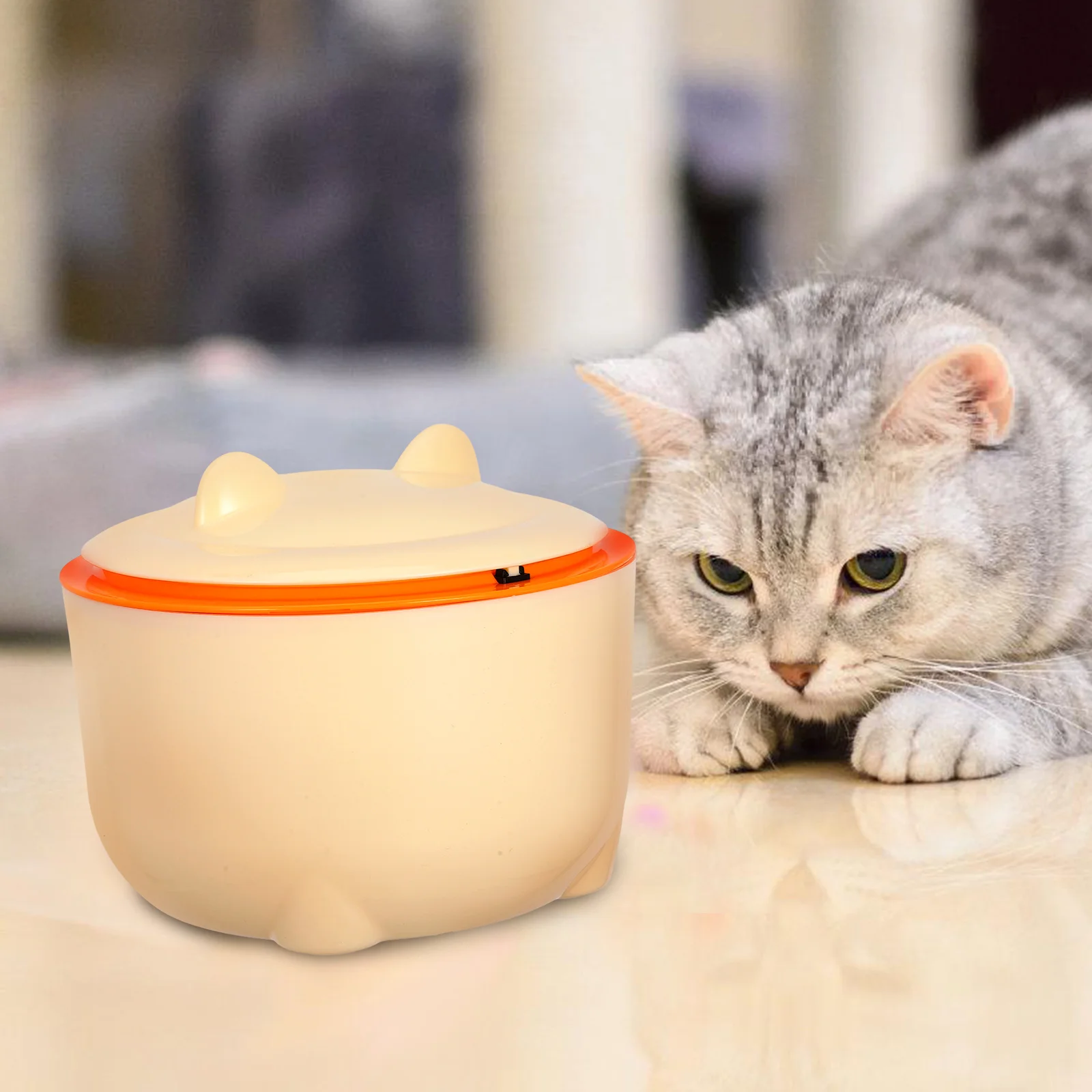 

90pcs 1 Set Sealed Cat Litter Trash Can With Lid Pet Waste Container Odor Control Plastic Bin Cartoon Desktop Garbage Household