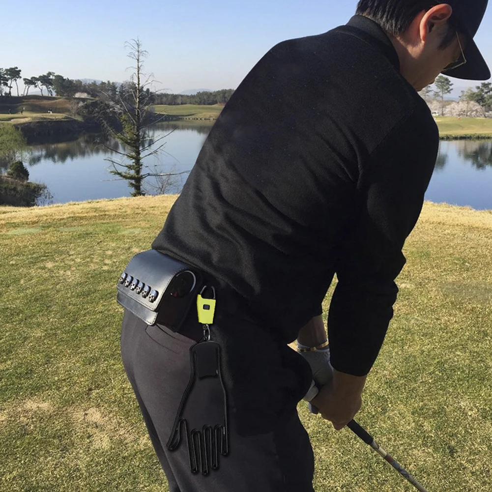 

Golf Glove Holder Rack Portable Plastic Gloves Hanger with Key Chain Golf Gloves Supports Glove Dry Racks Golf Accessories