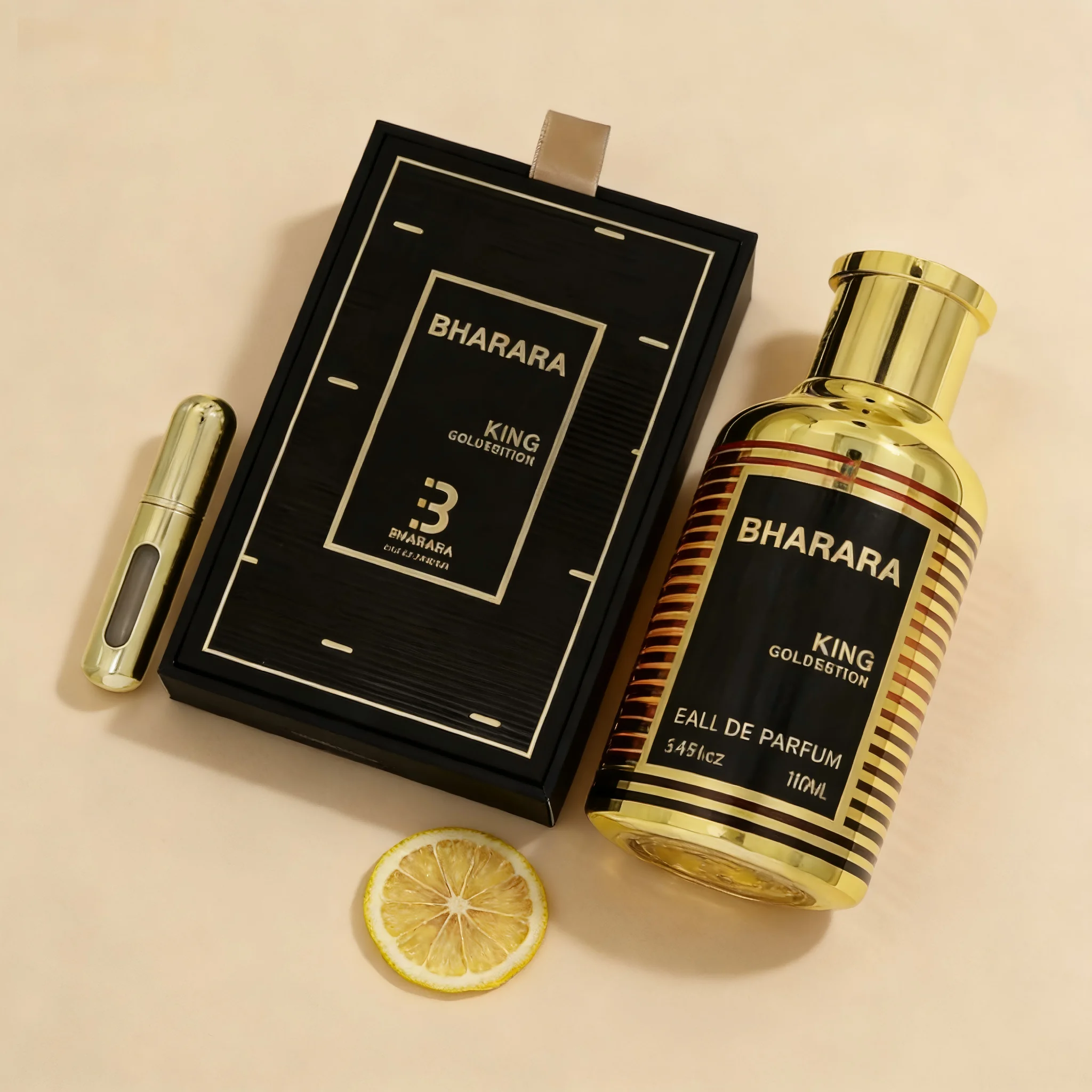 

Bharara King Gold Edition Men's Eau de Parfum - Luxurious Woody & Amber Fragrance, Perfect Gift for Him.
