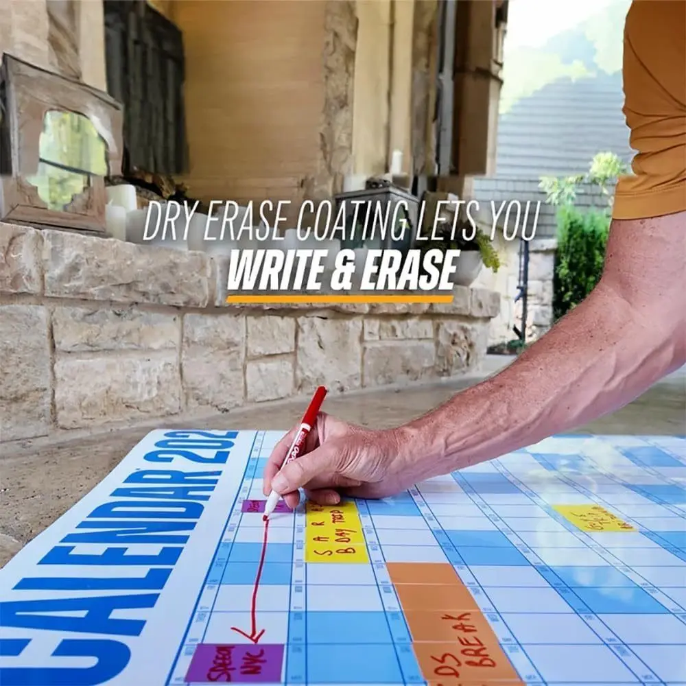 

Прочный гигантский Большой А # # Календарь с ручкой и клейкой наклейкой, органайзер для расписания, настенный календарь с планировщиком на 2025 год