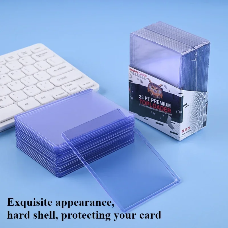 3 "X4" حافظة بطاقات التداول تحميل علوي البيسبول كرة القدم الرياضية بطاقة حماة البلاستيك الصلب Toploader بطاقات حامل Penny كم #3