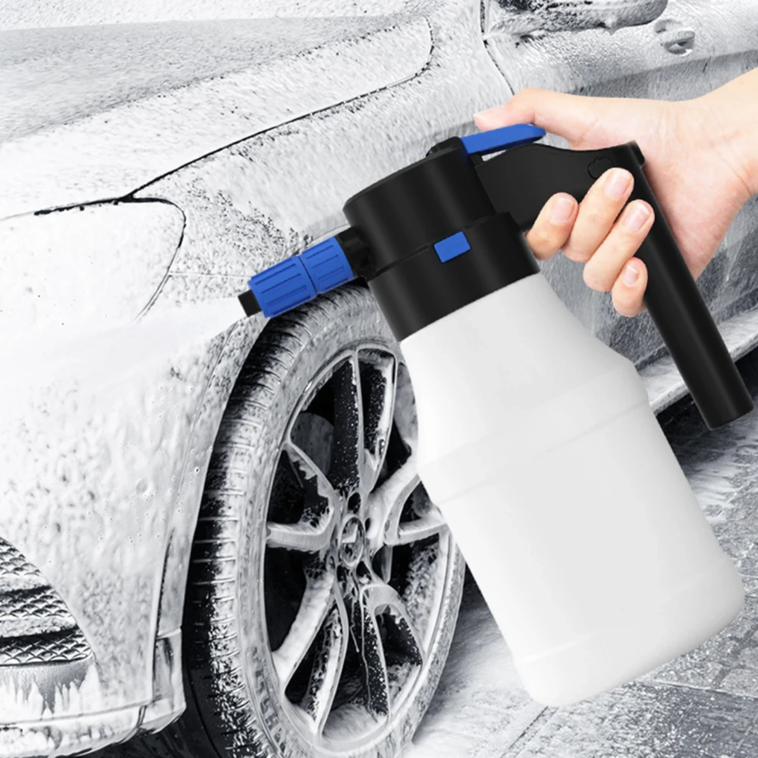 2/1.5L  Snow Foam Sprayer 2300mAh Car Wash Spray Bottle USB Rechargeable Lance Watering Can  Car Window Cleaning