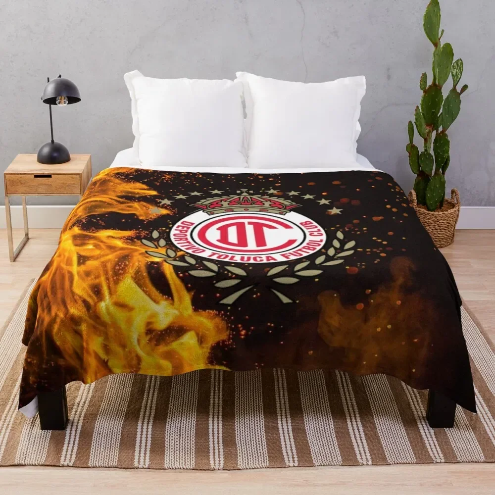 deportivo toluca fc Throw Blanket Blankets For Bed Extra Large Throw Blanket