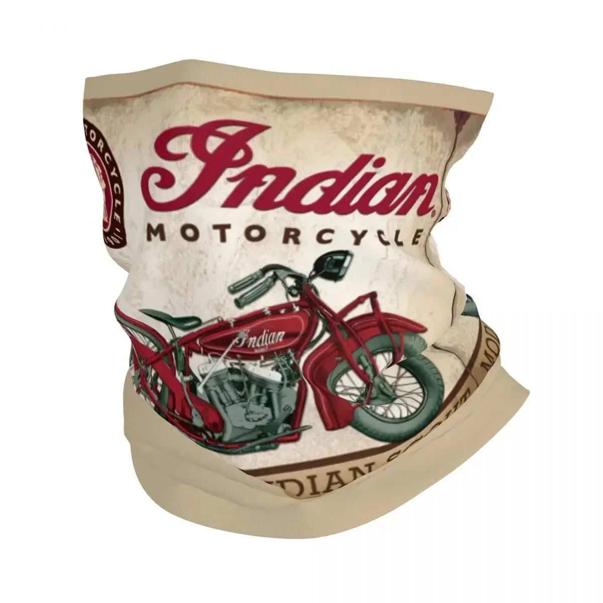 Polaina de cuello con estampado para hombres y mujeres adultos, bufanda cálida de motocicleta, Motor Old Indians Never Die 4, pasamontañas para ciclismo