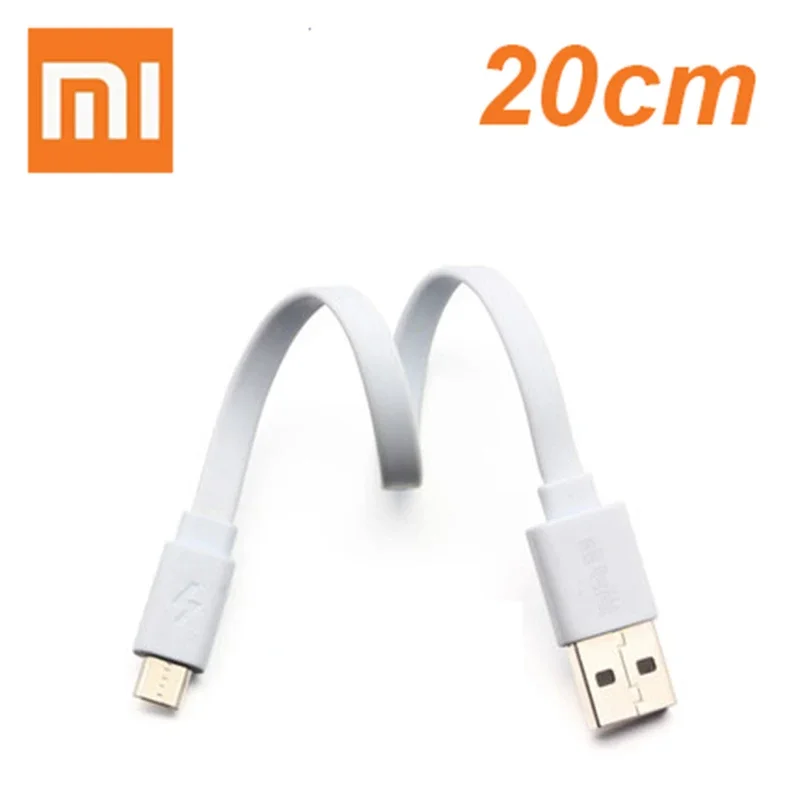 Oryginalny kabel xiaomi powerbank 20CM Micro USB do szybkiego ładowania kabla Powerbank krótki dla telefonu huawei Samsung