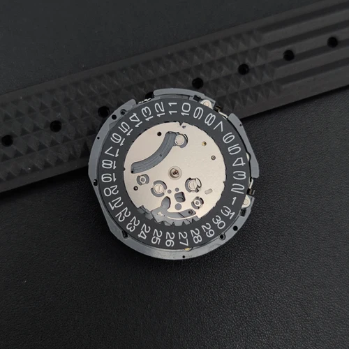 Imagen 2 del producto Japón genuino VK63 VK63A movimiento negro 3H fecha/rueda de disco versión Mod cronógrafo movimiento de cuarzo VK63A-3 con batería