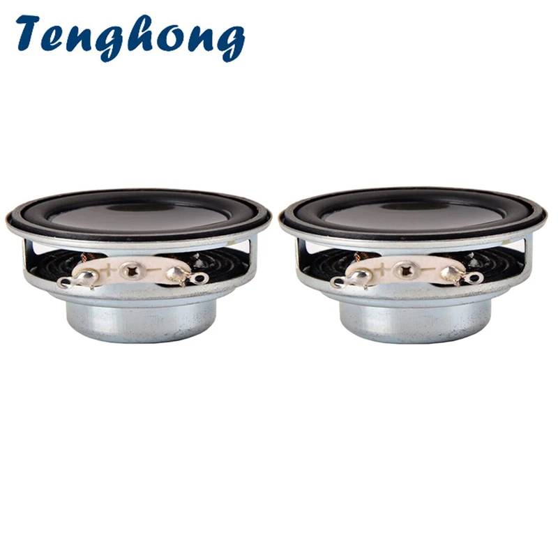 2pcs 40MM 4 Ohm 4W Bluetooth Audio Full Range Speaker Unit 16 Core Circular PU Edge Inner Magnetic Multimedia Home Theater DIY