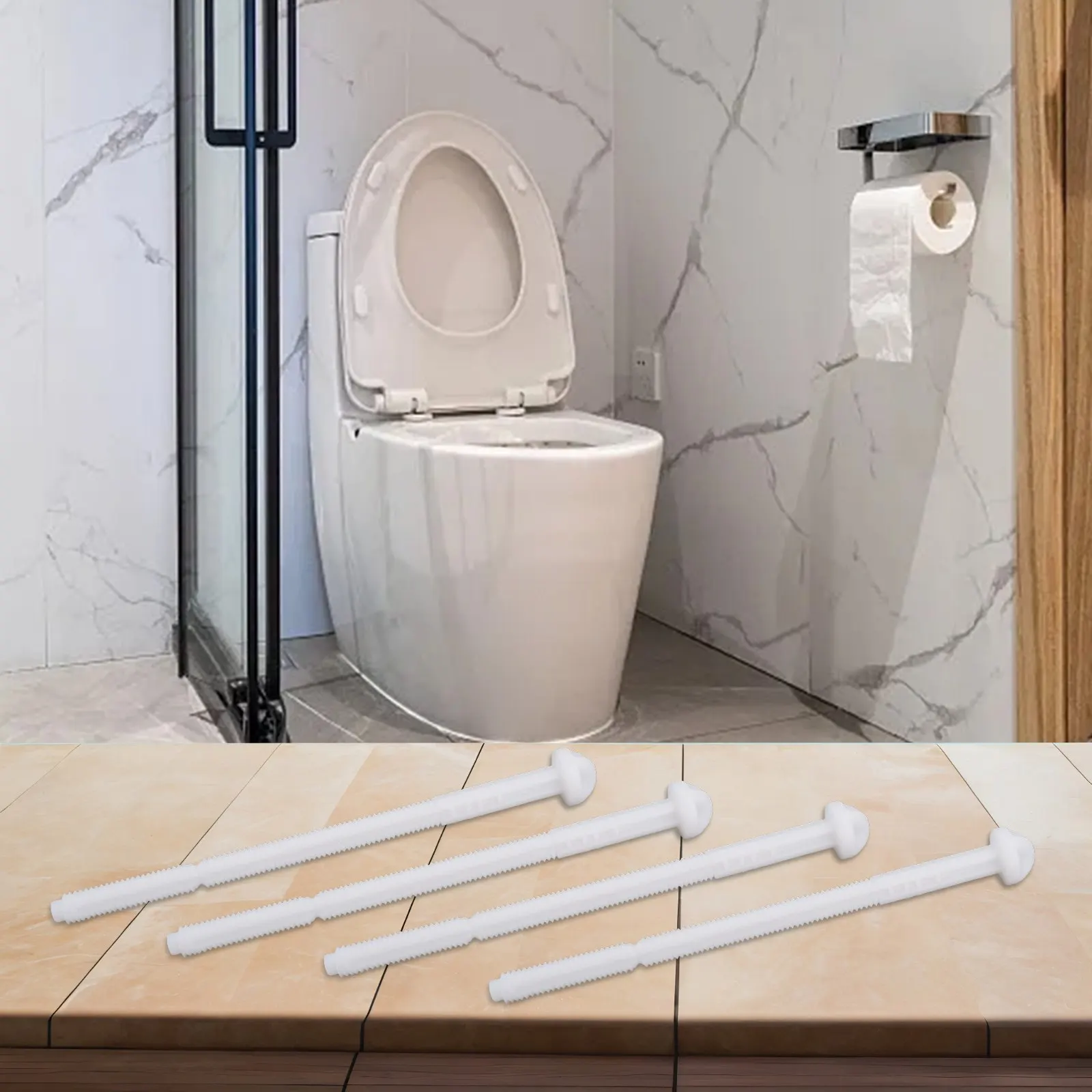 4PCS Flush Rod Set Without Screw For Geberit 240.074.00.1 ABS Flush Rod Set For Twinline Push Rod Presser Bar Bathroom Fixture